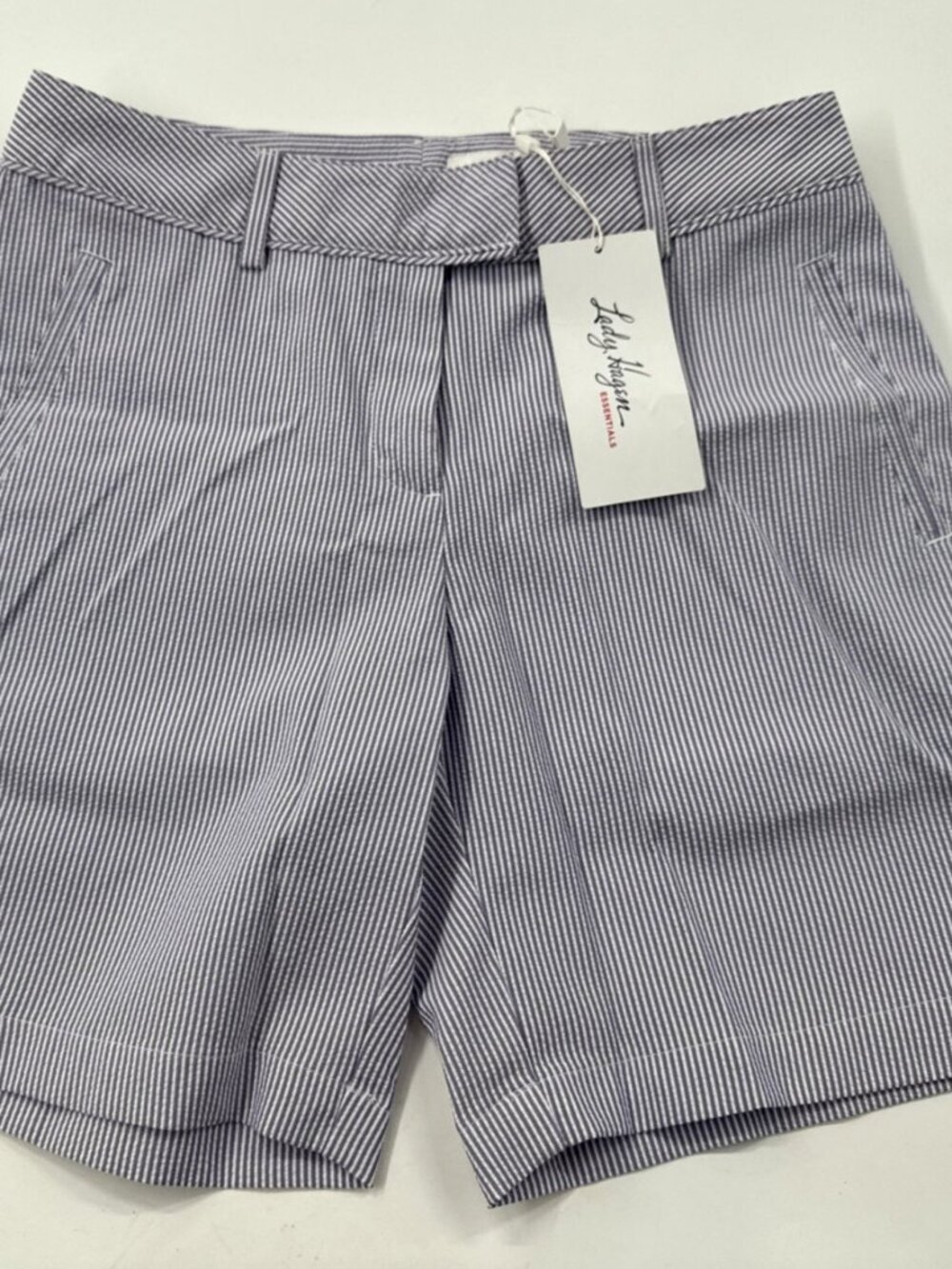 Lady Hagen Golf Shorts Womens 0 Seersucker Performance Lightweight Preppy NEW